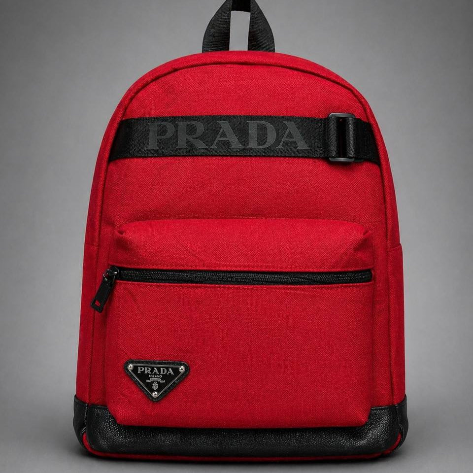 🎒 Sac à Dos Urbain Rouge & Noir – Élégant, Pratique et Moderne