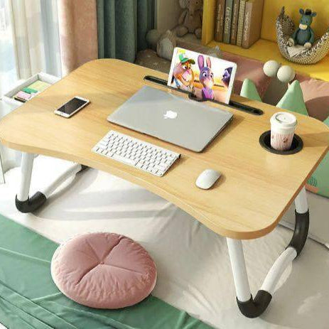 💻 Table de Lit Pliante Multifonction – Support pour Ordinateur Portable, Étude &amp; Petit-Déjeuner