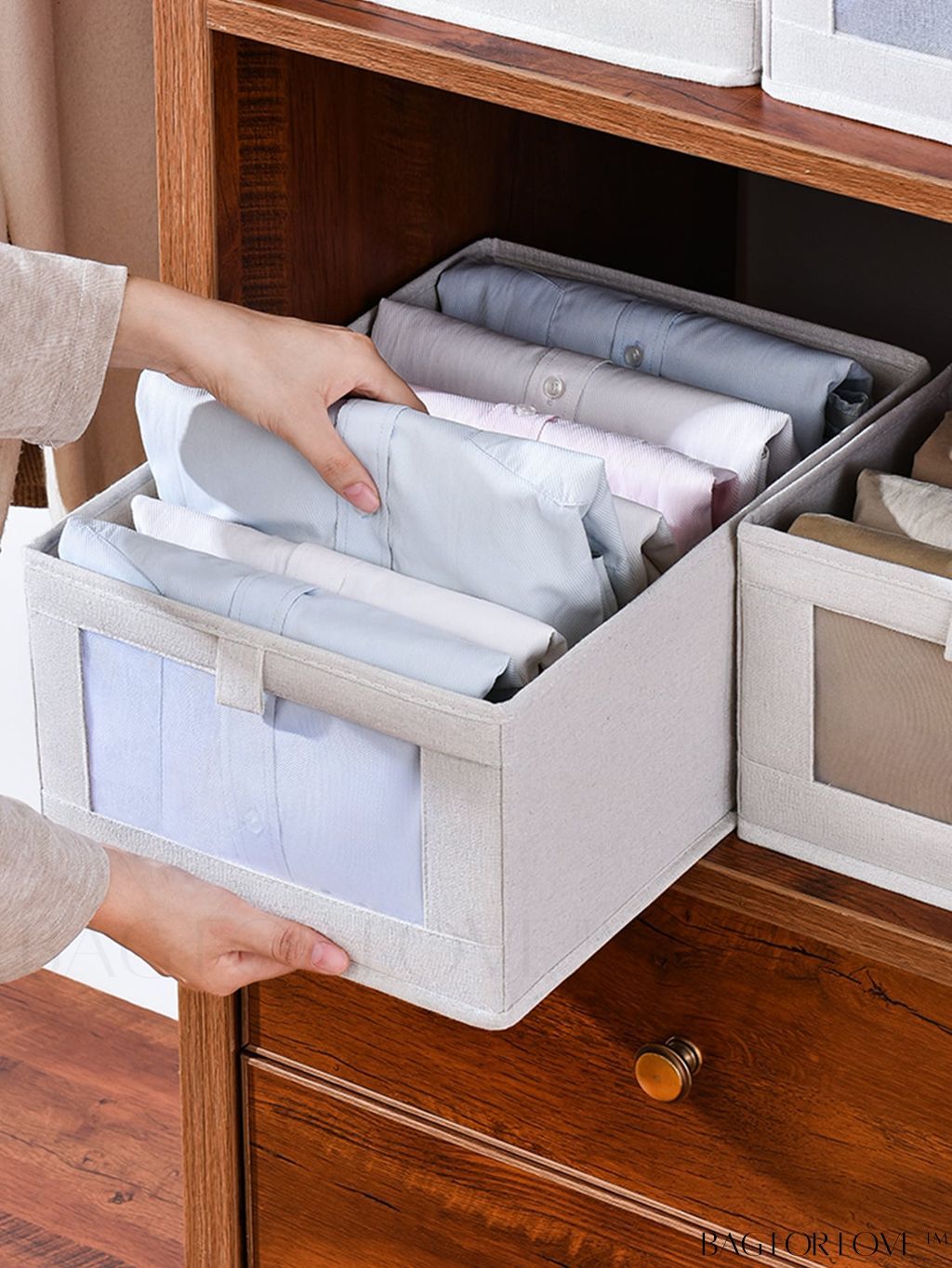 6 Boîte 🧺 de Rangement Vêtements avec Couvercle – Gain de Place🧥
