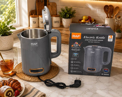Bouilloire Électrique RAF R.7893G 2L 1500W – Chauffe Rapide