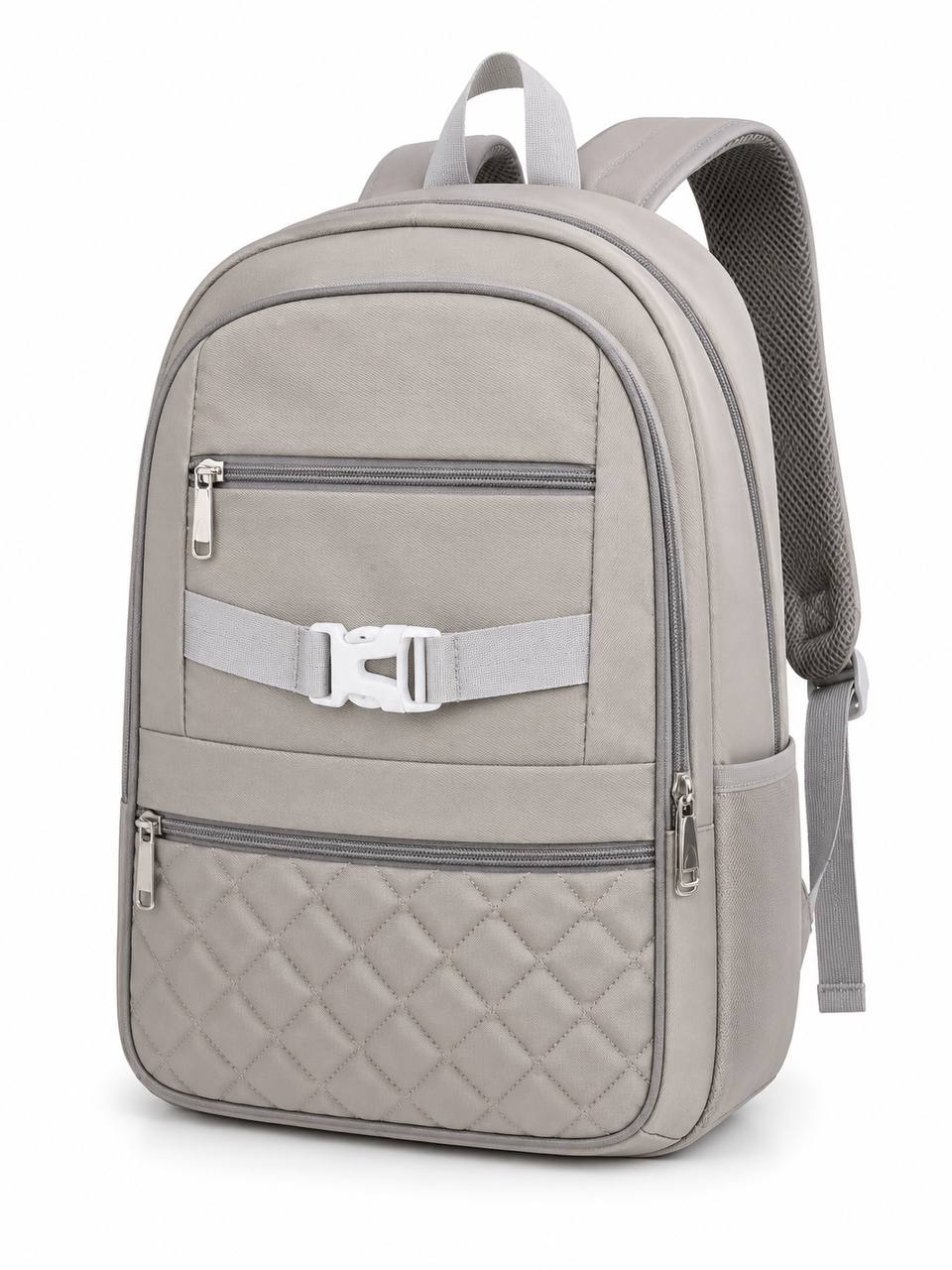 Sac à Dos Urbain Matelassé avec Boucle Frontale – Style Fashion & Décontracté