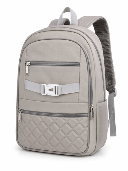 Sac à Dos Urbain Matelassé avec Boucle Frontale – Style Fashion & Décontracté