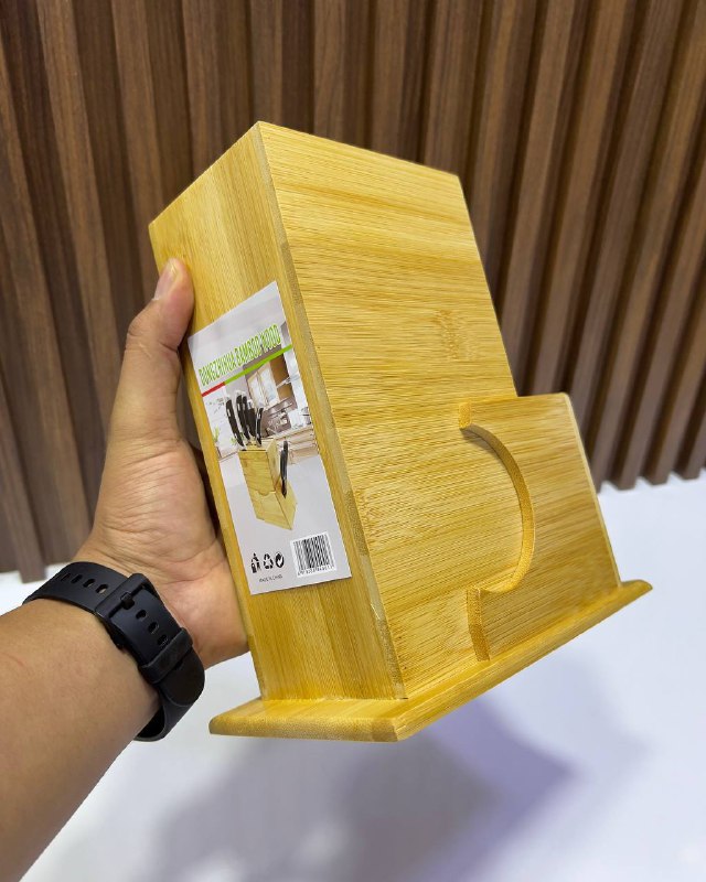 Porte-Couteau en Bambou – Rangement Design & Sécurisé