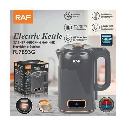 Bouilloire Électrique RAF R.7893G 2L 1500W – Chauffe Rapide