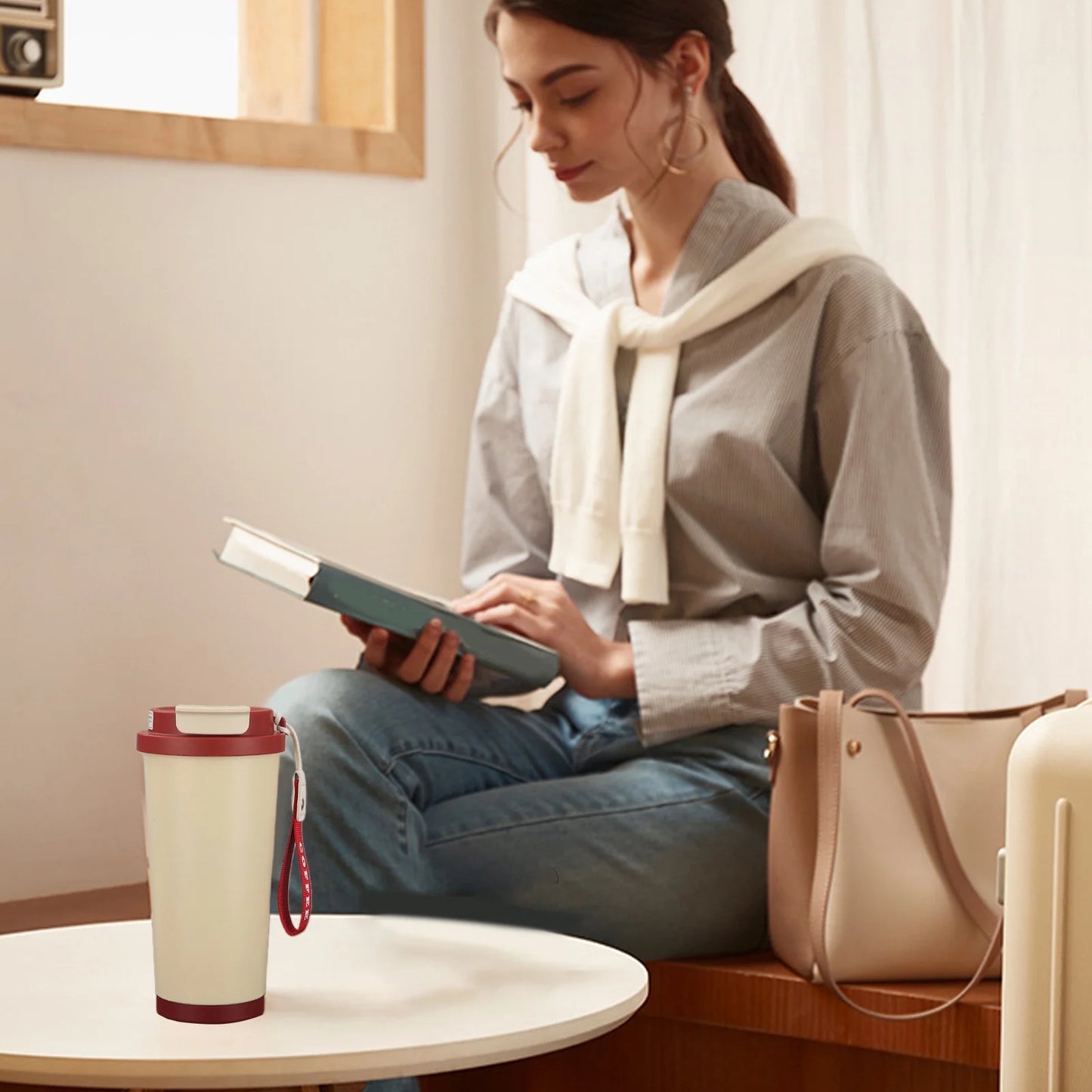 NESTO🎀 Tasse à Café Isotherme 532 ml – Élégance, Performance et Mobilité ☕
