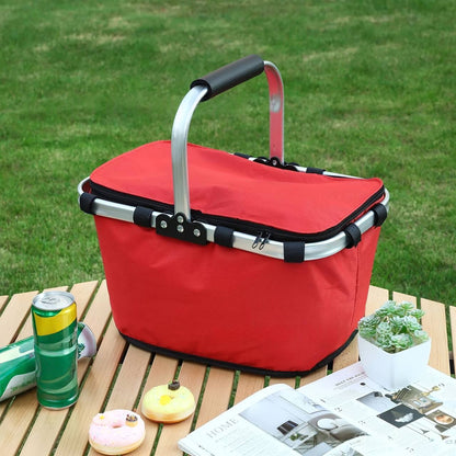 Panier Isotherme Pliable Grande Capacité avec Couvercle