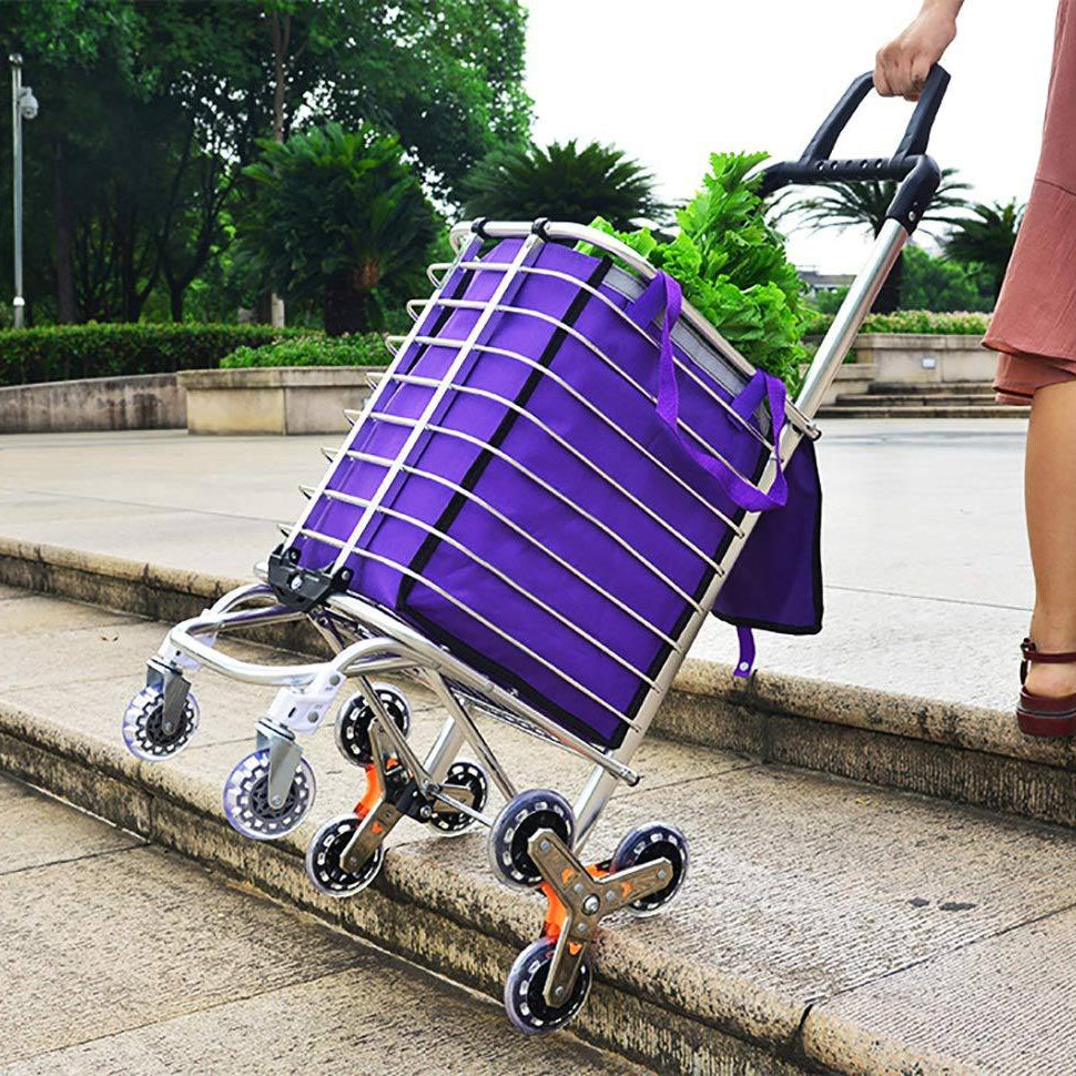 Chariot de Courses à Roulettes – Grande Capacité