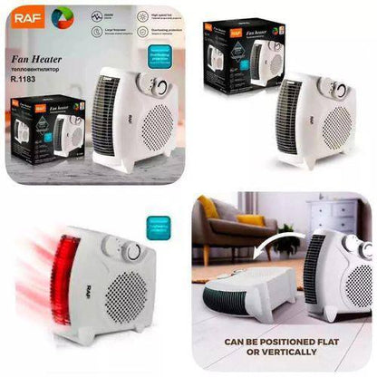 Chauffage Soufflant Électrique 2000W avec Thermostat Réglable