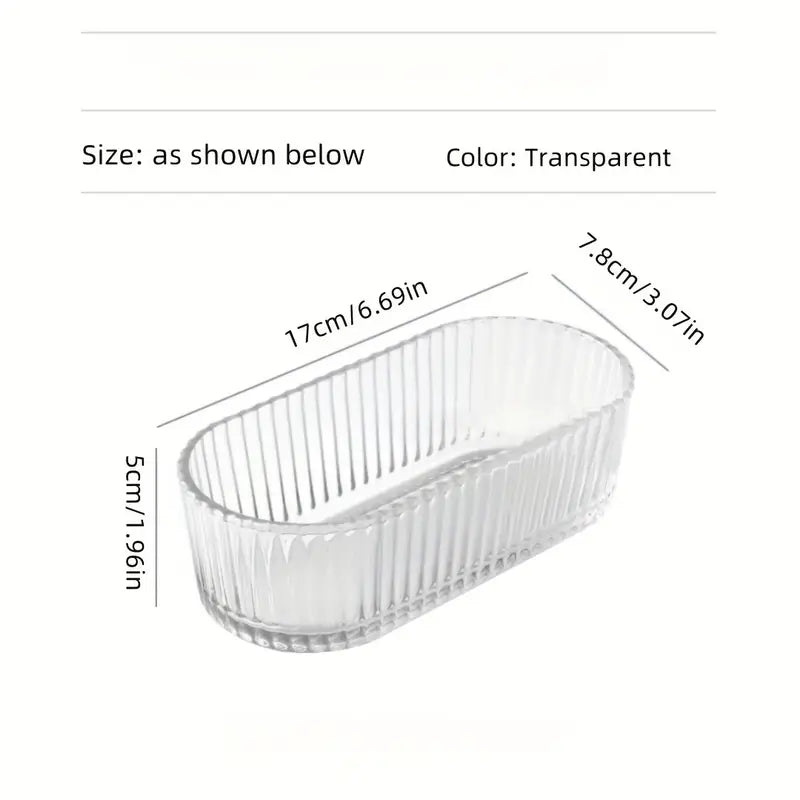 3 Organisateur transparent en verre –  cuisine moderne