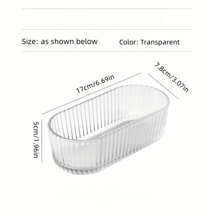 3 Organisateur transparent en verre –  cuisine moderne