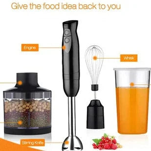 Mixeur Plongeant 4 en 1 Avec Socle En Inox Hand Mixer