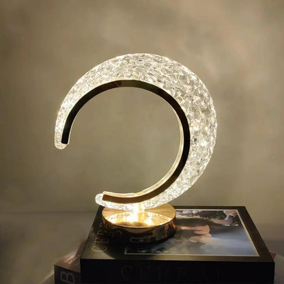 Lampe Lune en Cristal – Ambiance Magique et Élégante