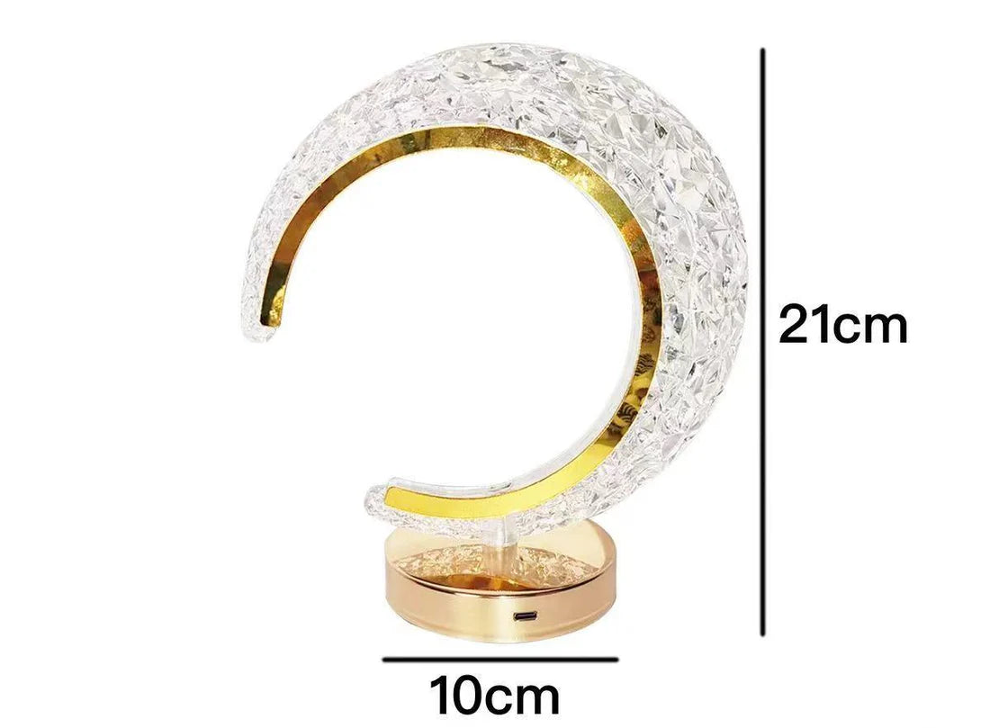 NESTO🍁Lampe Lune en Cristal