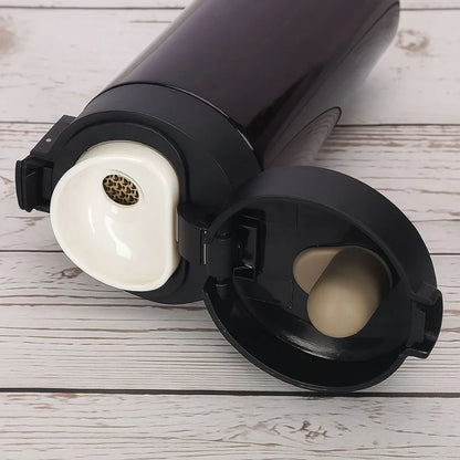 NESTO🍁Tasse à café de voyage en acier inoxydable, tasse thermique anti-fuite, bouteille Thermos, thé, café, flacon sous vide, tasses isolées, 380/500ML