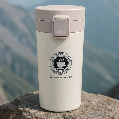 NESTO🍁Tasse à café de voyage en acier inoxydable, tasse thermique anti-fuite, bouteille Thermos, thé, café, flacon sous vide, tasses isolées, 380/500ML