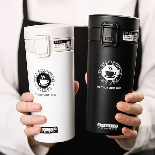 NESTO🍁Tasse à café de voyage en acier inoxydable, tasse thermique anti-fuite, bouteille Thermos, thé, café, flacon sous vide, tasses isolées, 380/500ML