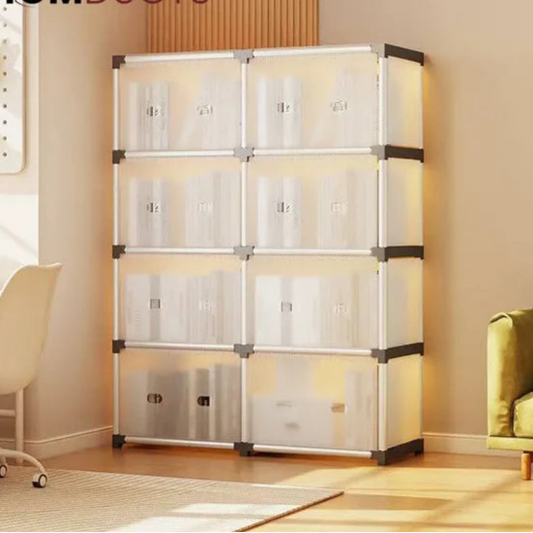 meuble de rangement plastique avec portes NESTO.MA
