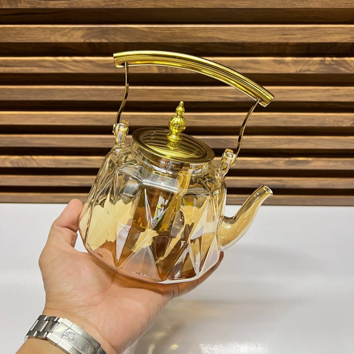 Théière en Verre Résistant à la Chaleur