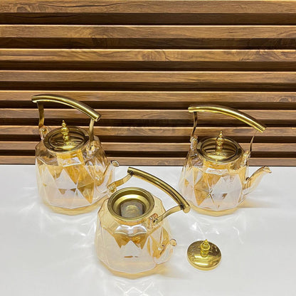 Théière en Verre Résistant à la Chaleur