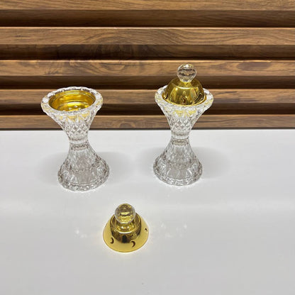 Brûleur d’Encens en Cristal Avec Plateaux – Élégance, Pureté et Sérénité