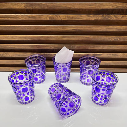 Verre Transparent Style Rétro avec Motifs en Relief – 310 ml