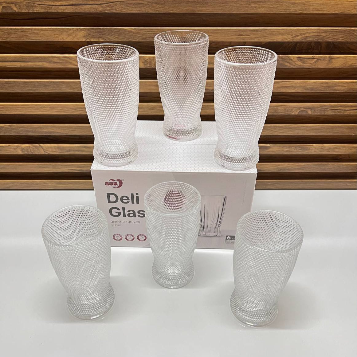 6 Verres Transparents – Élégance Intemporelle et Simplicité Moderne