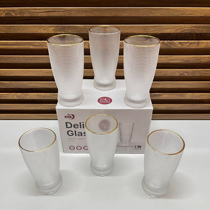 6 Verres Transparents – Élégance Intemporelle et Simplicité Moderne