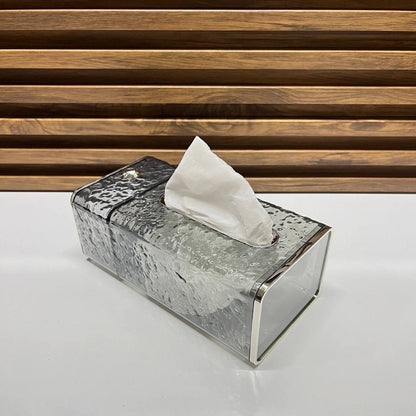 Boit mouchoir Papier pour sanitaires, recouvert sans perforation transparent