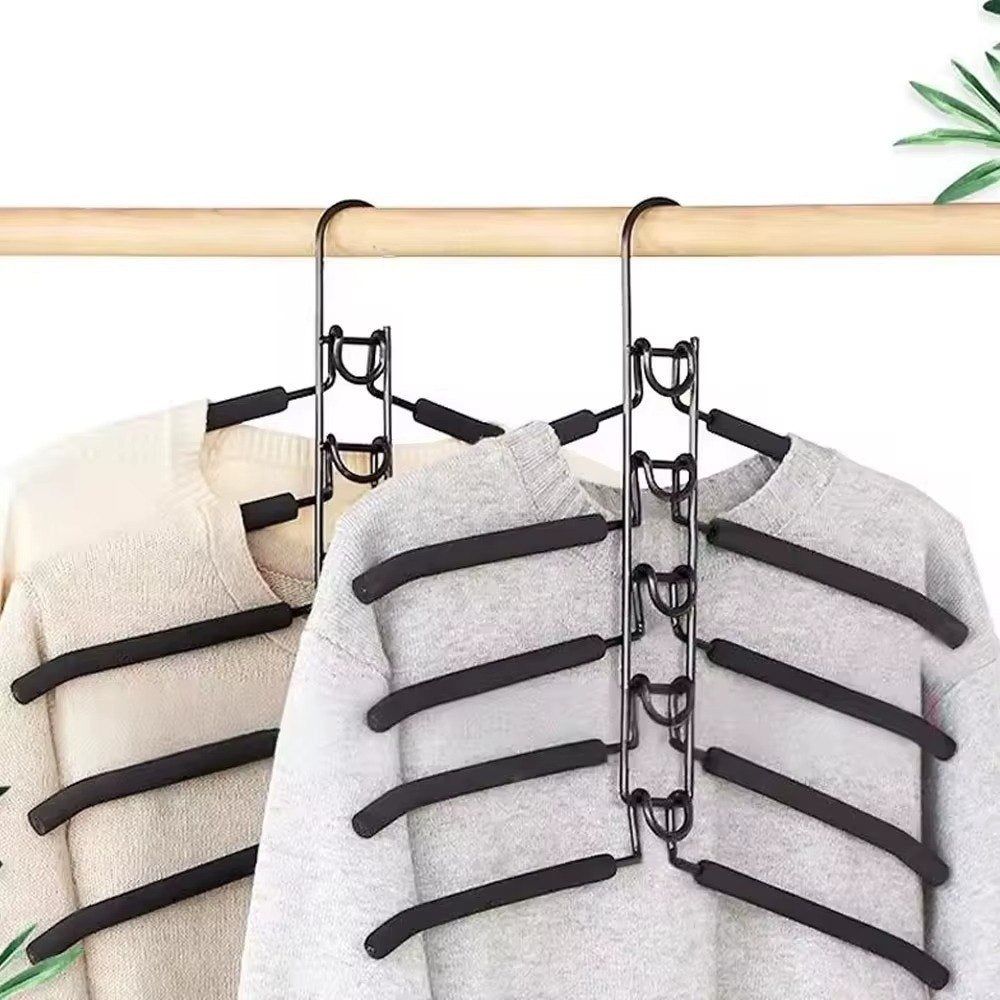 👕 Cintre 5 Étages Superposé – Gain de Place & Organisation du Dressing