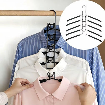 👕 Cintre 5 Étages Superposé – Gain de Place & Organisation du Dressing