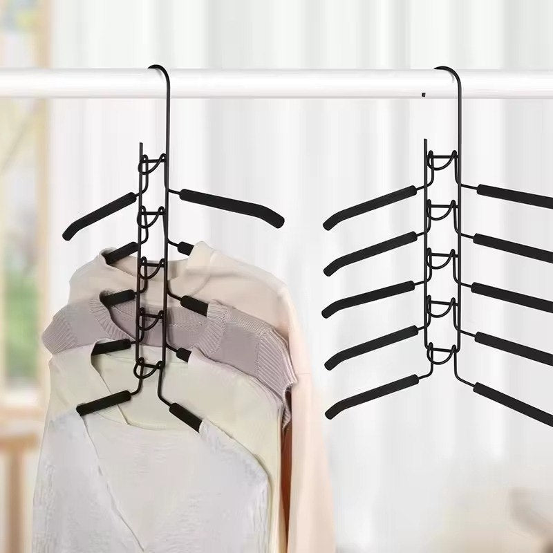 👕 Cintre 5 Étages Superposé – Gain de Place & Organisation du Dressing
