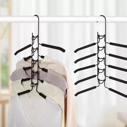 👕 Cintre 5 Étages Superposé – Gain de Place & Organisation du Dressing