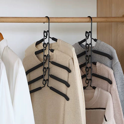 👕 Cintre 5 Étages Superposé – Gain de Place & Organisation du Dressing