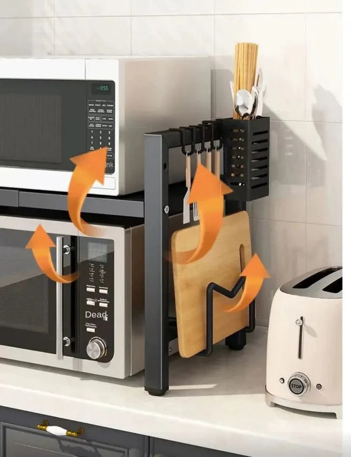 NESTO Étagère de Cuisine Rétractable et Extensible – Gain de Place