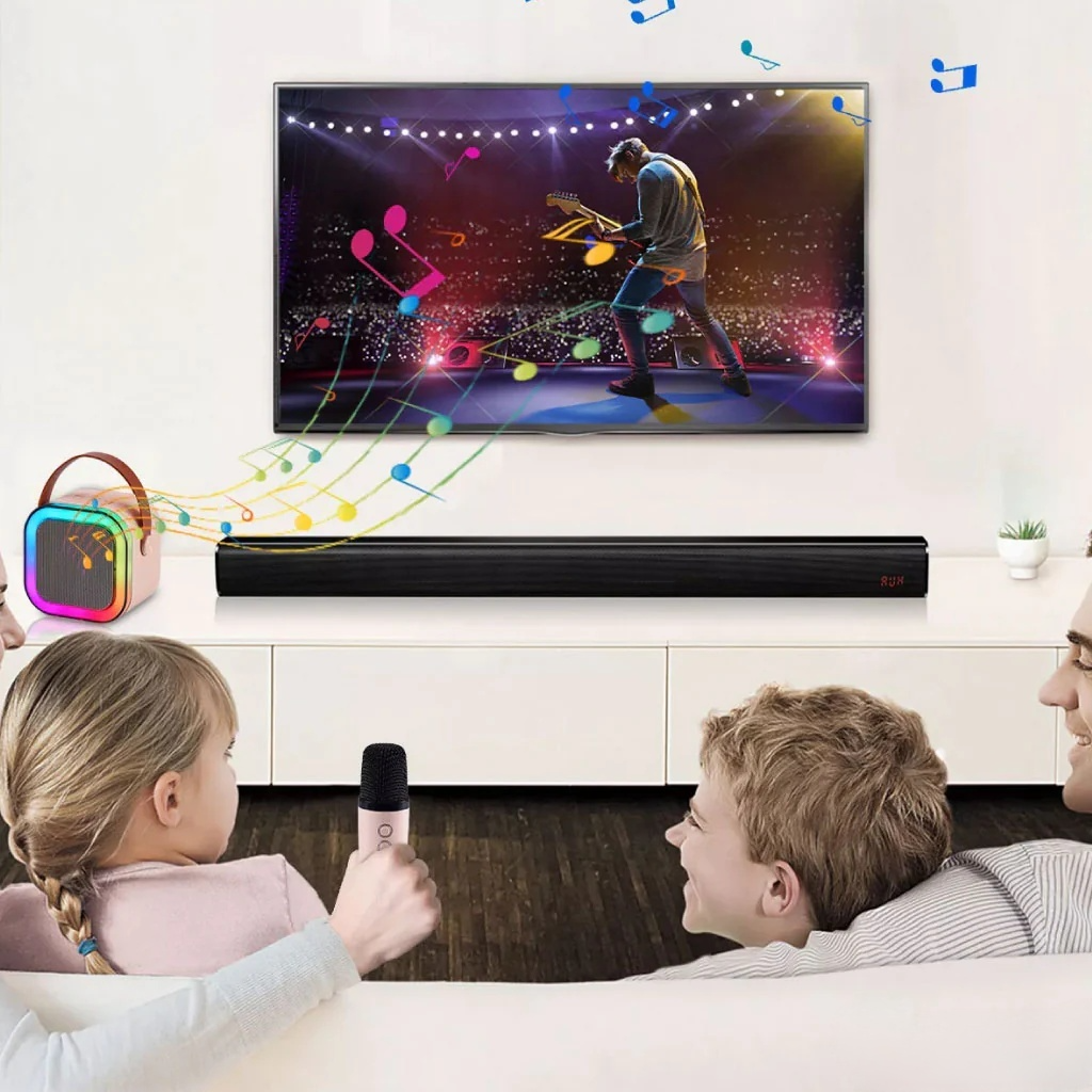 Mini-haut-parleur Portable Karaoké + 2 Microphones