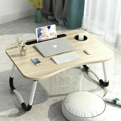 💻 Table de Lit Pliante Multifonction – Support pour Ordinateur Portable, Étude &amp; Petit-Déjeuner