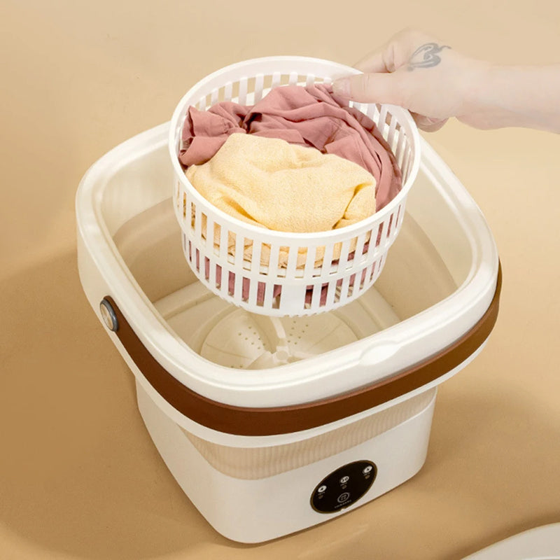 Mini Lave-Linge Pliable – Lavage Rapide et Économique