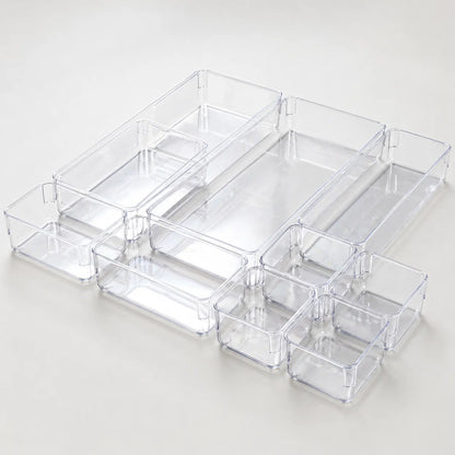 💄 Organisateur de Maquillage 8 Pièces – Boîtes de Rangement Modulables