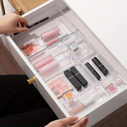💄 Organisateur de Maquillage 8 Pièces – Boîtes de Rangement Modulables