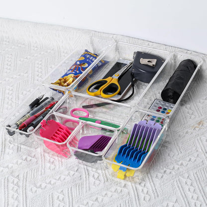 💄 Organisateur de Maquillage 8 Pièces – Boîtes de Rangement Modulables