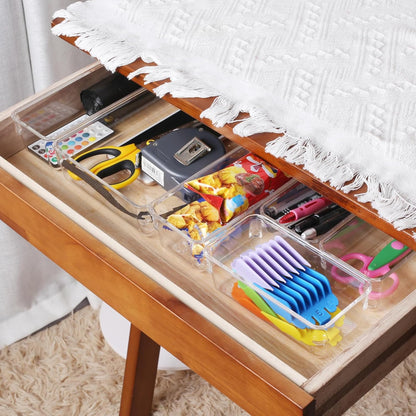💄 Organisateur de Maquillage 8 Pièces – Boîtes de Rangement Modulables